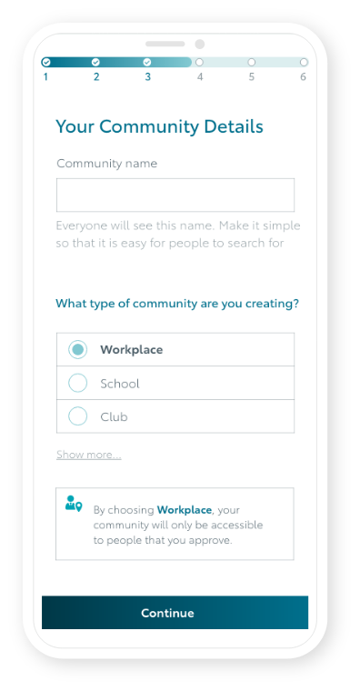 Create your commuting community - KINTO Join sign up screen